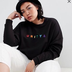 Sweatshirt by ASOS DESIGN x glaad&